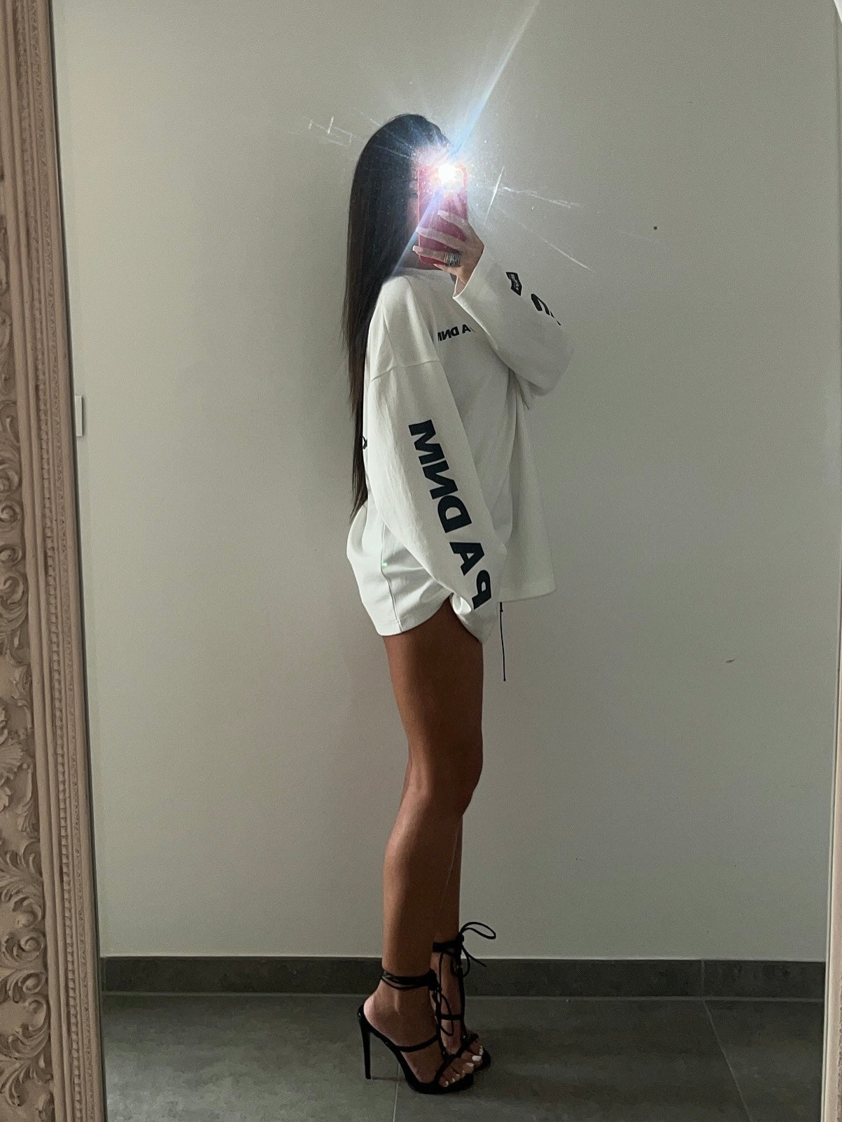 LONG-SLEEVE LOGO SHIRT I WHITE