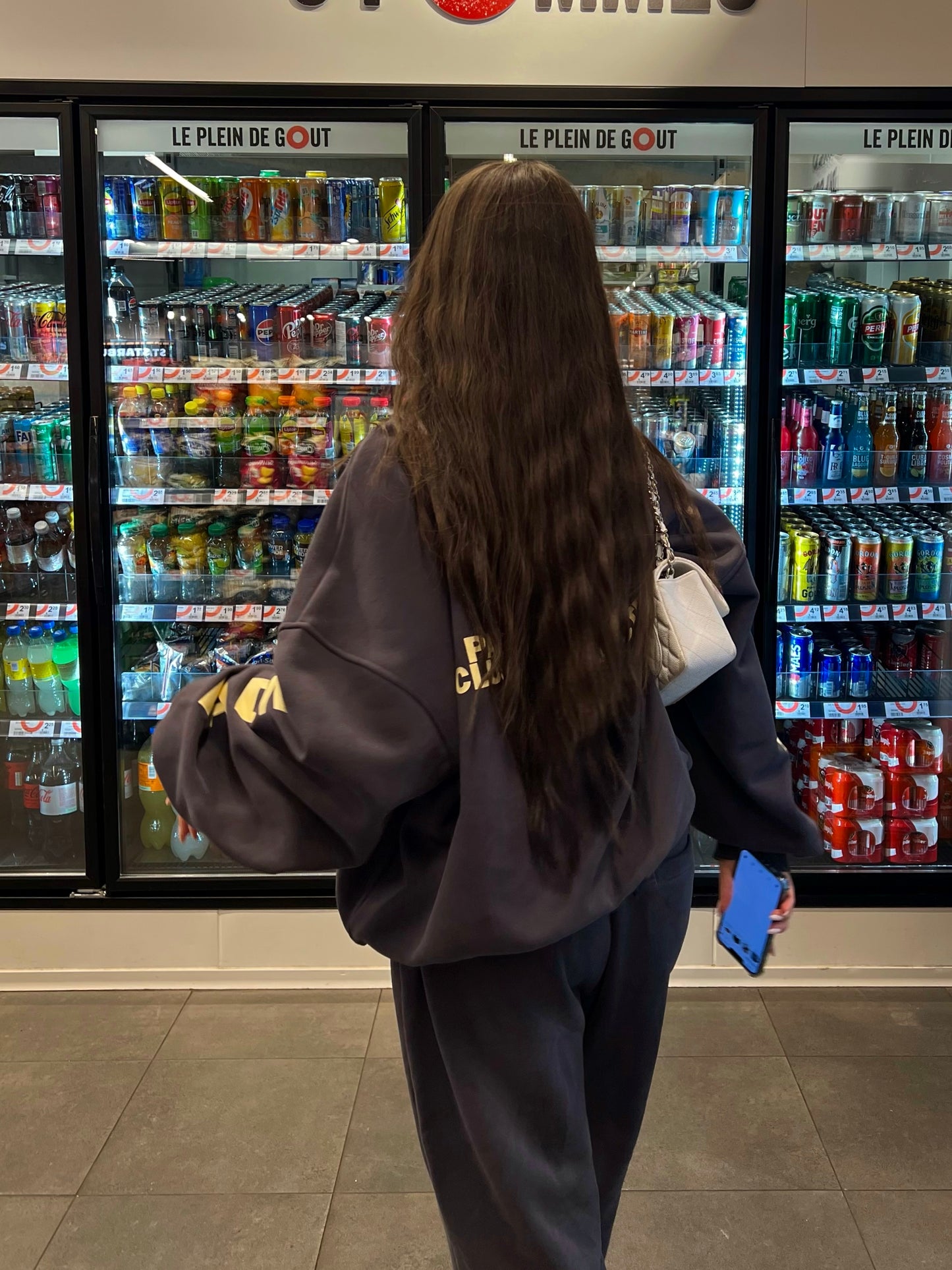 OVERSIZED LOGO CREW NECK I GREY