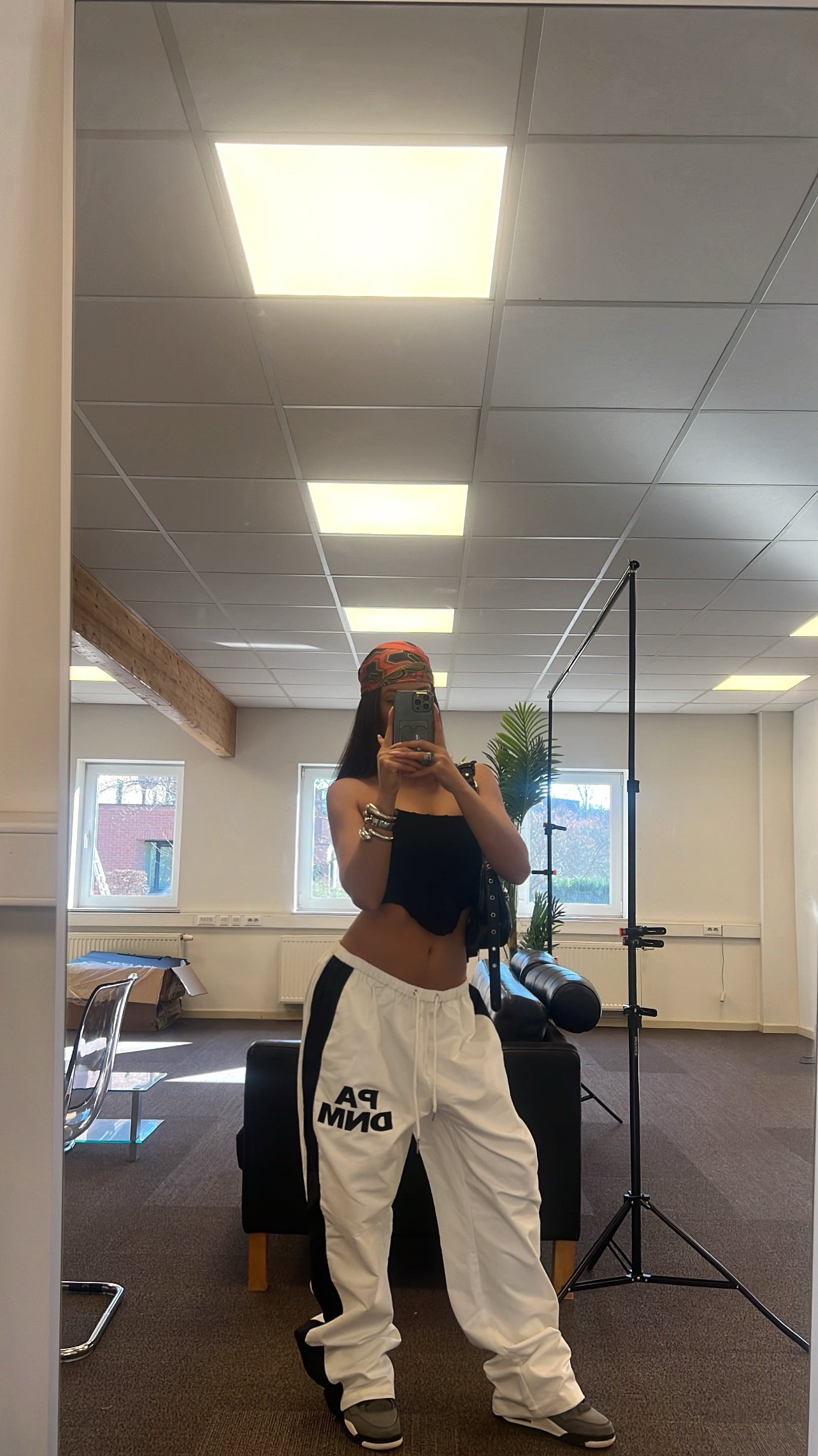 LOGO ATHLETIC PANTS I WHITE