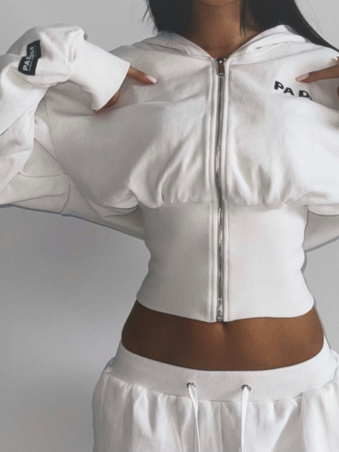 CORSET TEAM HOODIE I WHITE
