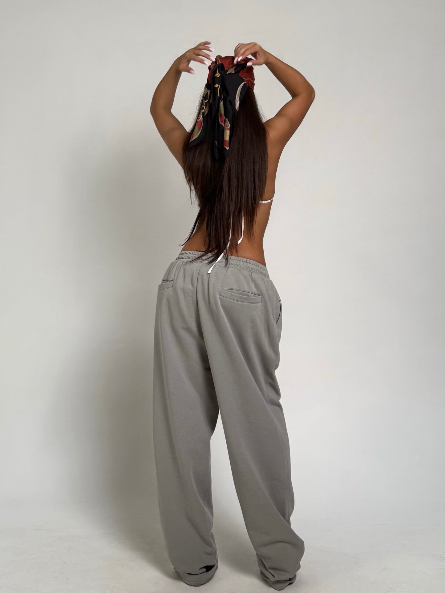 LIGHT GREY FADING SUMMER JOGGERS