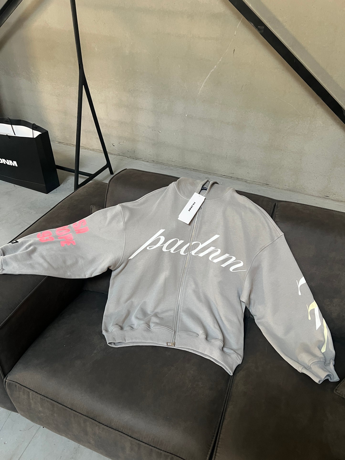 LIGHT GREY FADING SUMMER HOODIE
