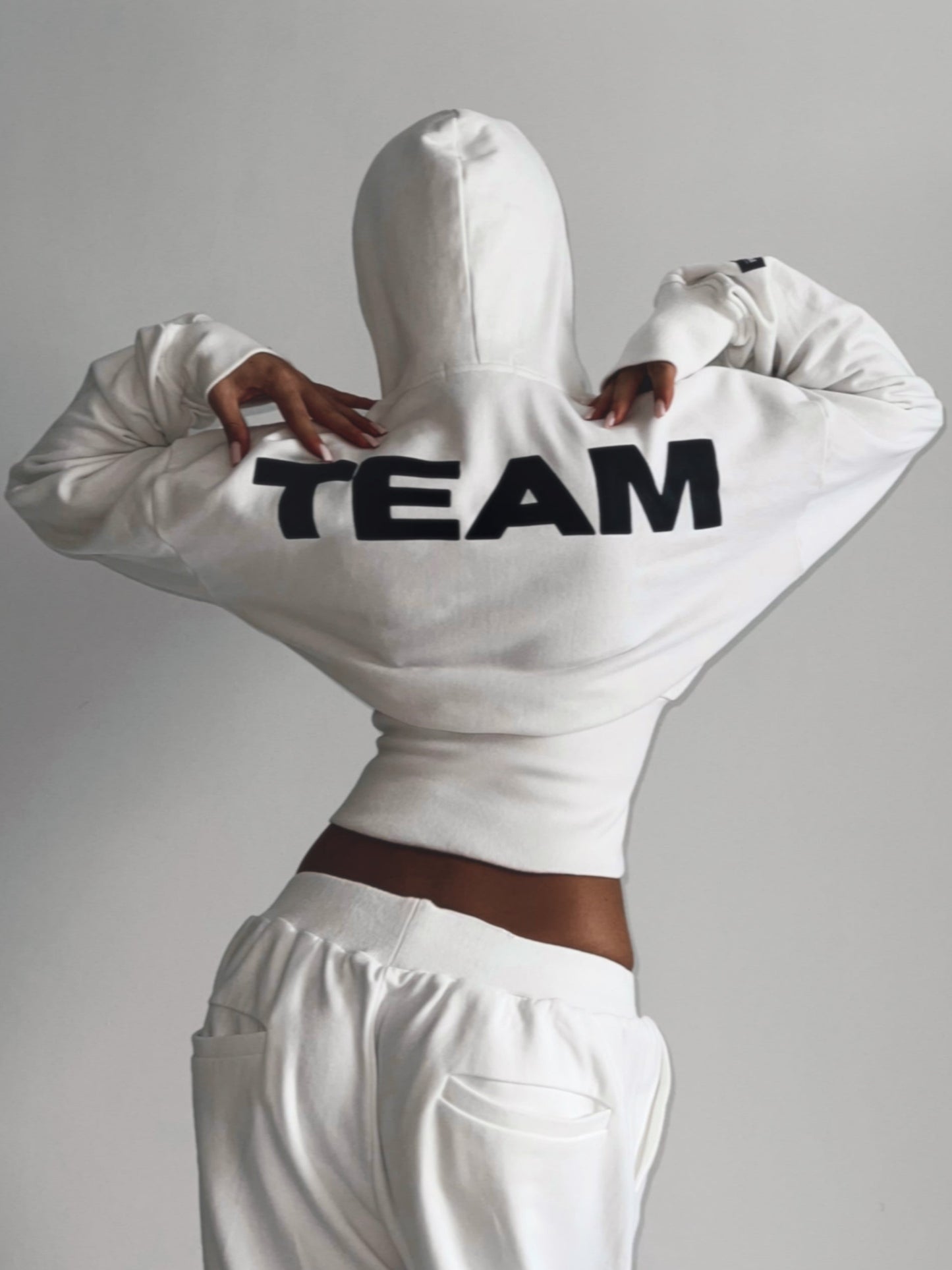 CORSET TEAM HOODIE I WHITE