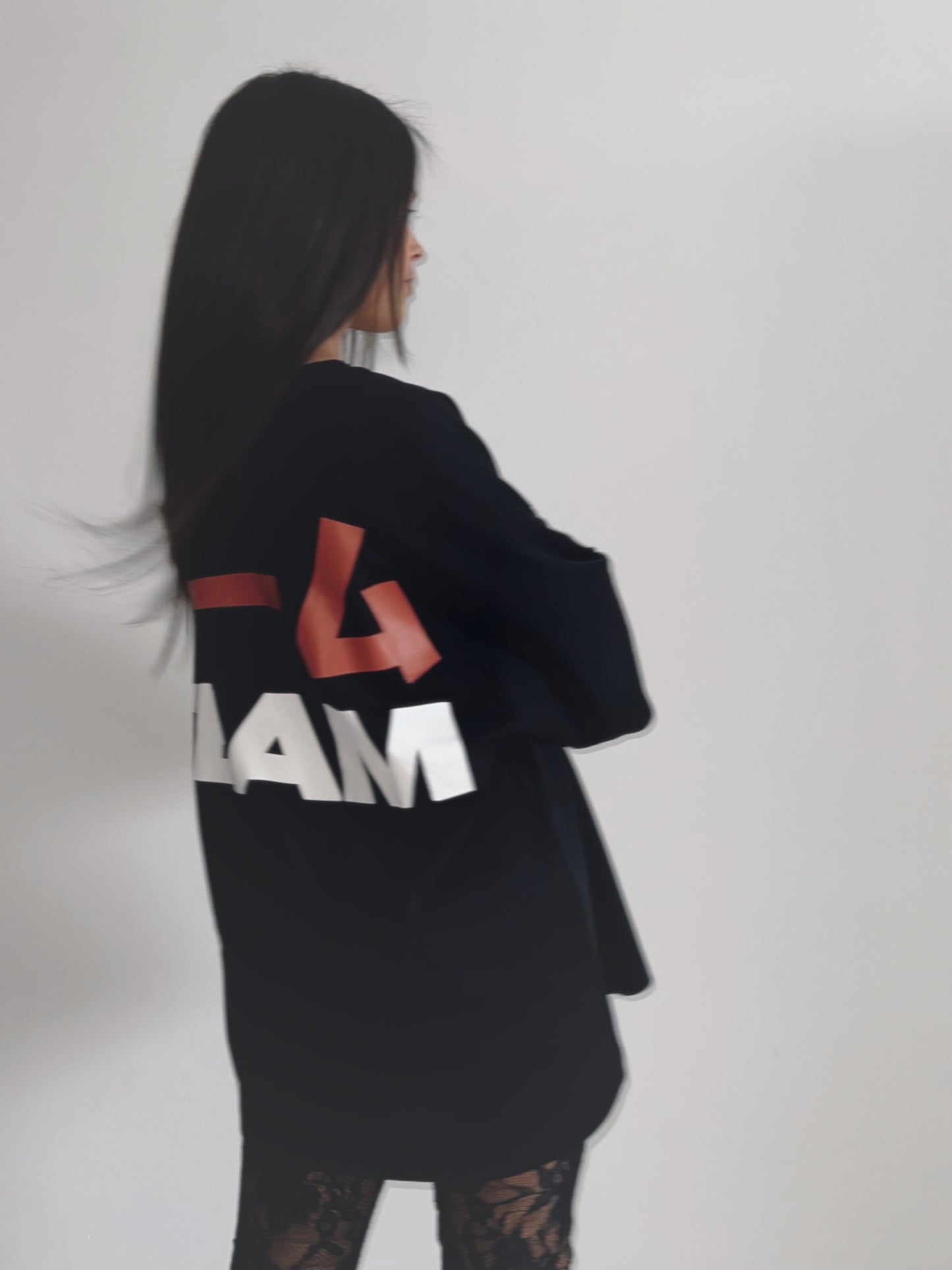 OVERSIZED TEAM TEE I BLACK