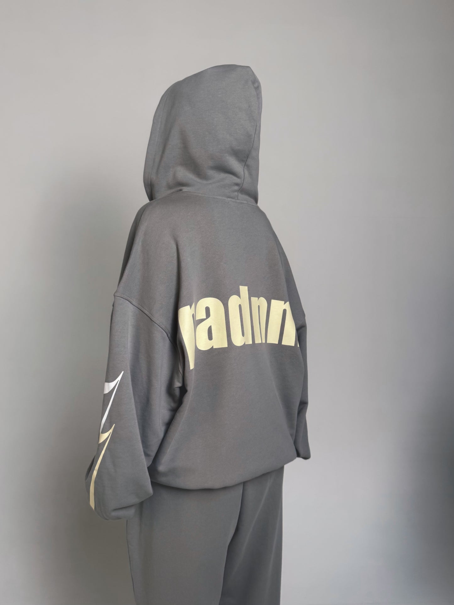 LIGHT GREY FADING SUMMER HOODIE