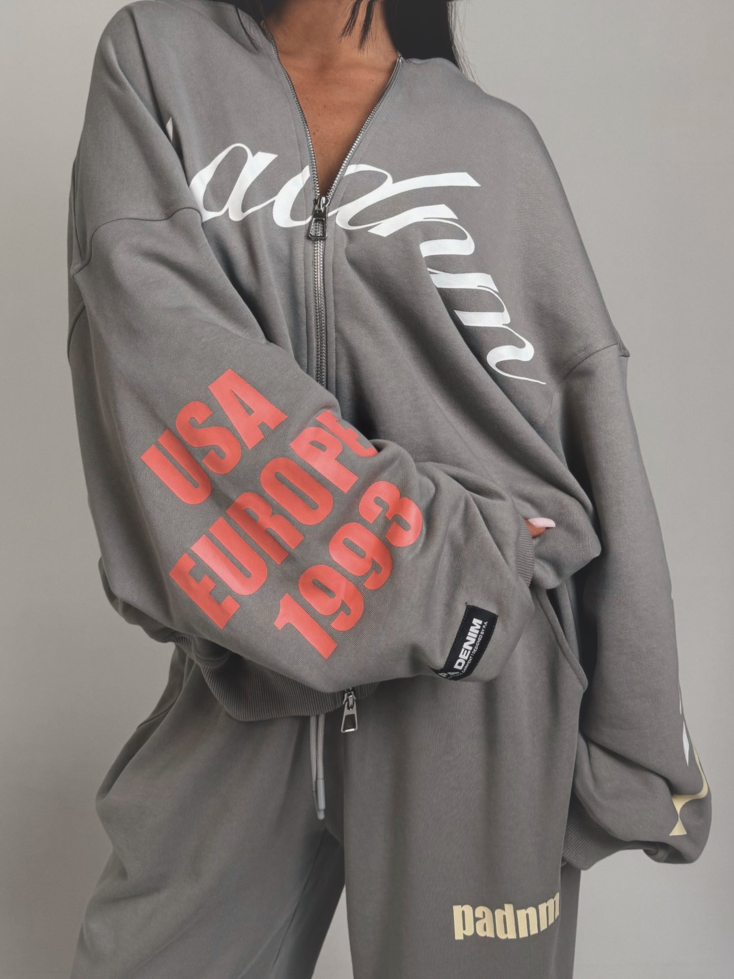 LIGHT GREY FADING SUMMER HOODIE