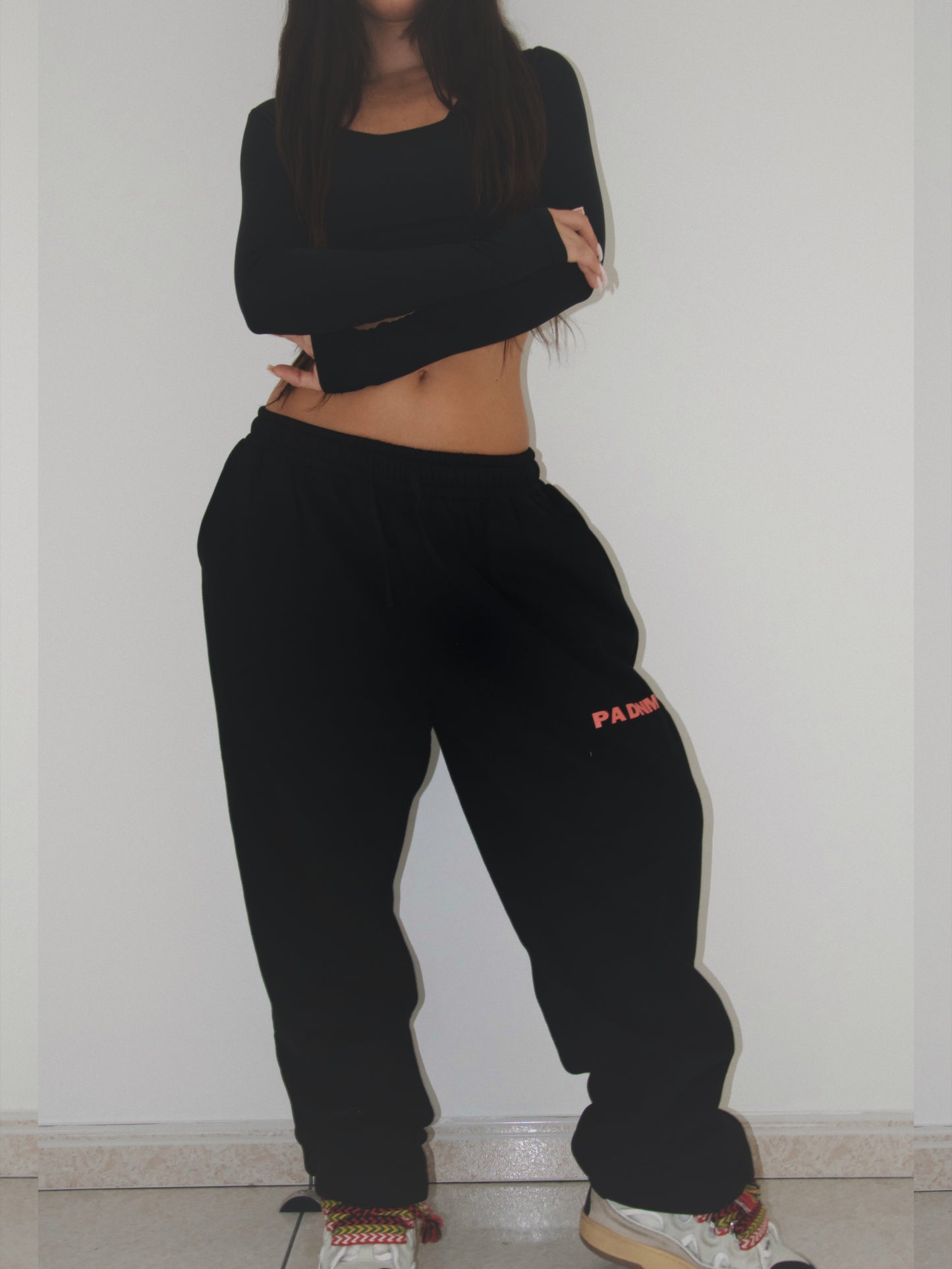 WIDE LOGO JOGGERS I BLACK