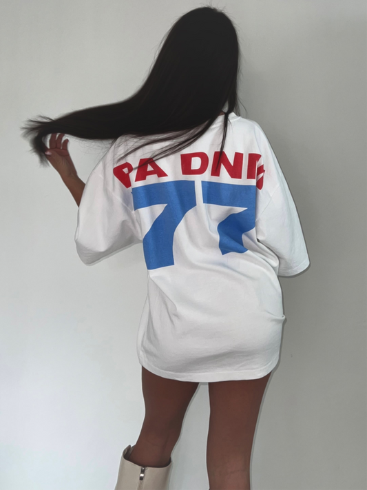OVERSIZED 77 TEE I WHITE