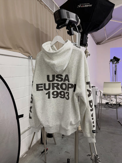 93’ OVERSIZED LOGO HOODIE I VINTAGE GREY