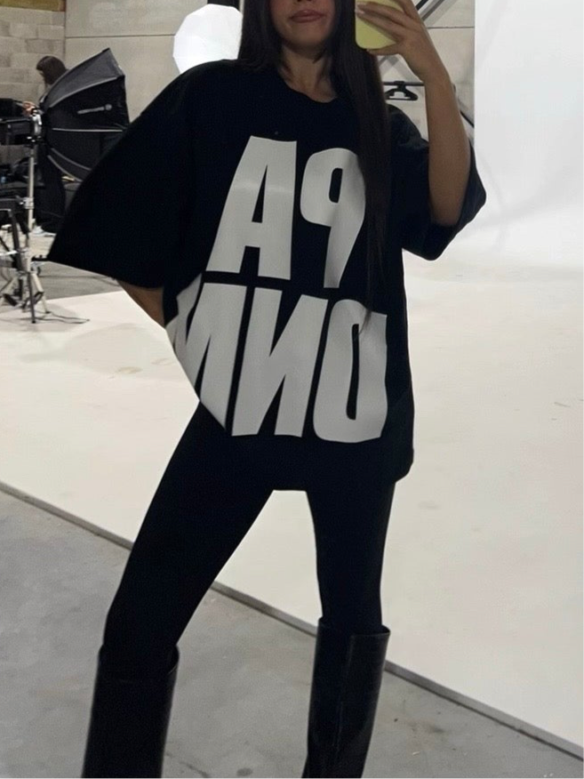 OVERSIZED RAW TEE I BLACK