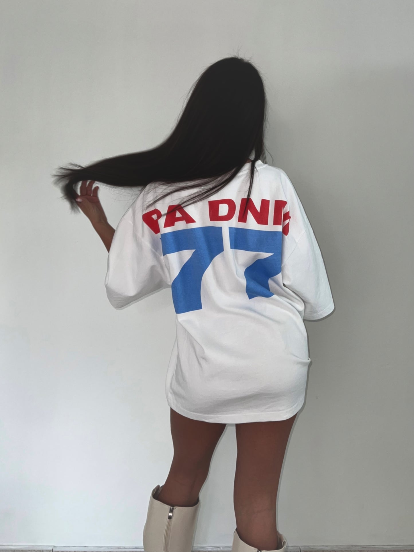 OVERSIZED 77 TEE I WHITE