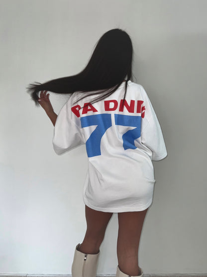 OVERSIZED 77 TEE I WHITE