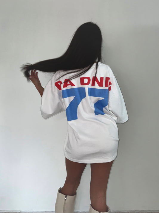 OVERSIZED 77 TEE I WHITE