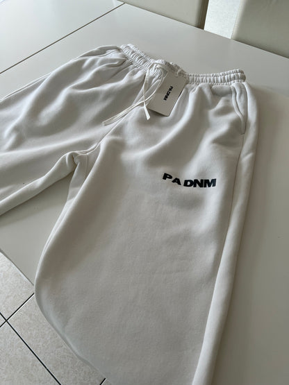 WIDE LOGO JOGGERS I WHITE