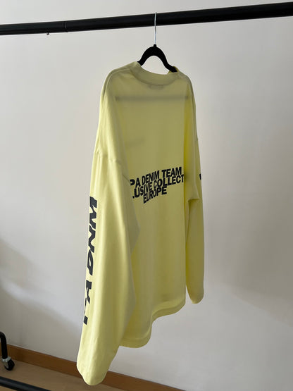 LONG-SLEEVE LOGO SHIRT I LIGHT YELLOW