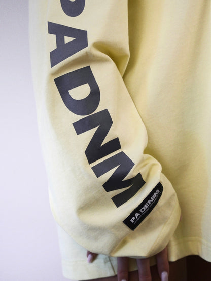 LONG-SLEEVE LOGO SHIRT I LIGHT YELLOW