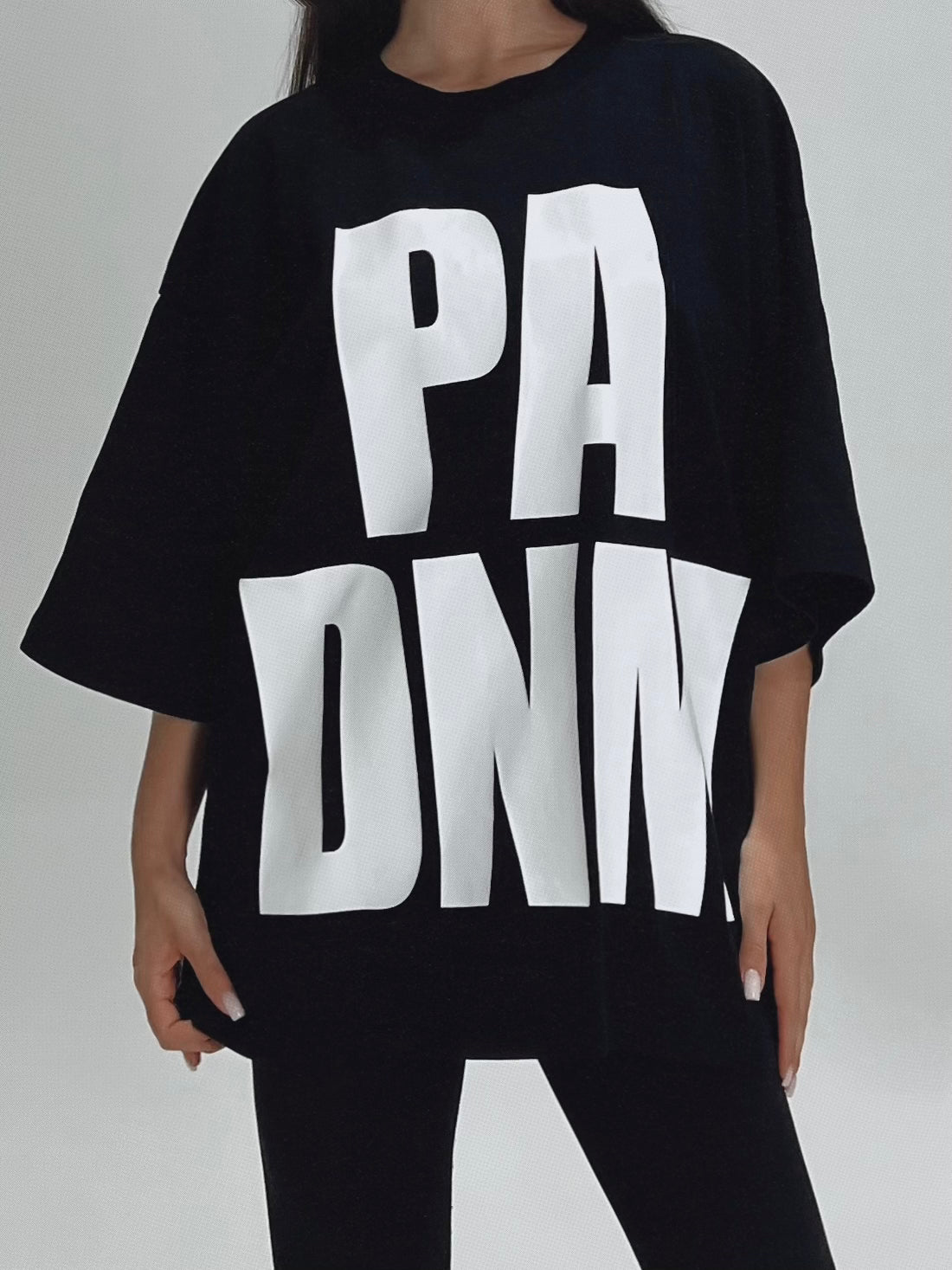 OVERSIZED RAW TEE I BLACK