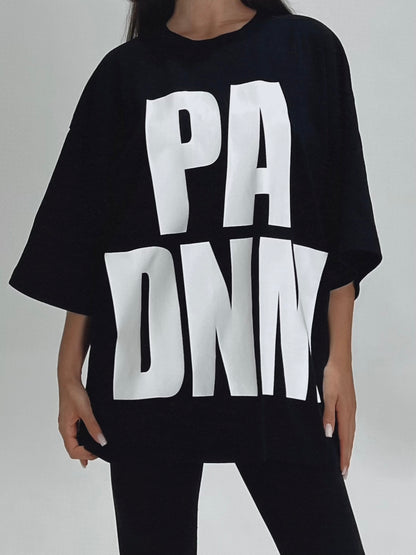 OVERSIZED RAW TEE I BLACK