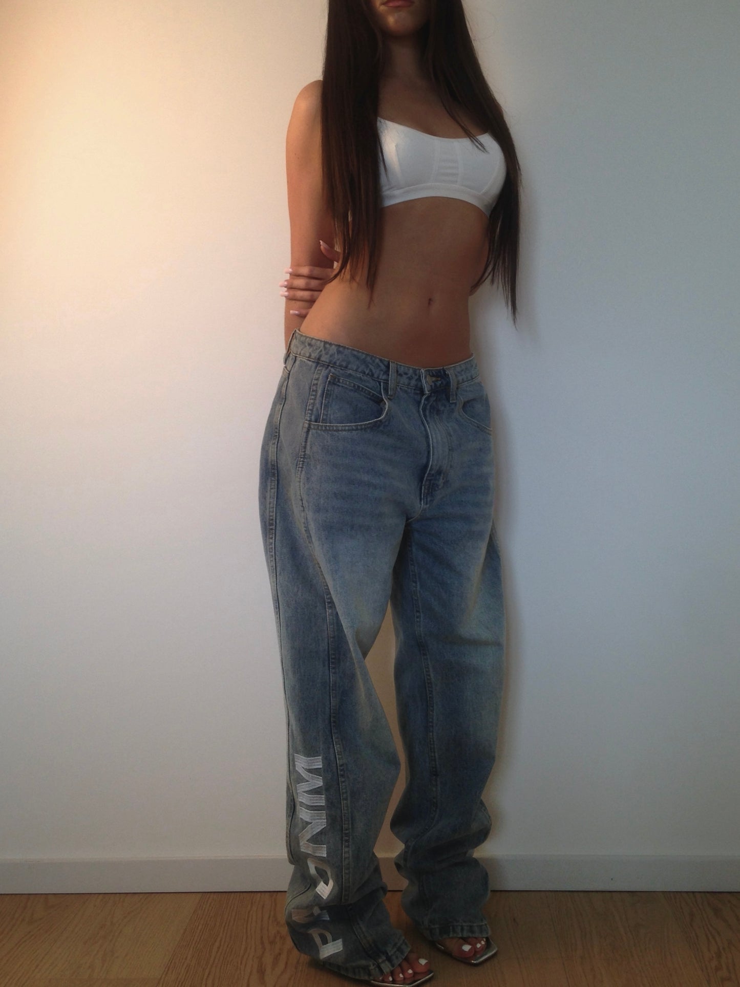 LOGO DENIM PANTS