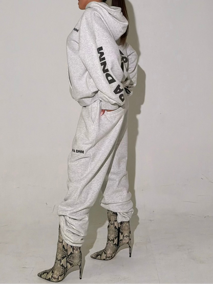 93’ OVERSIZED LOGO HOODIE I VINTAGE GREY