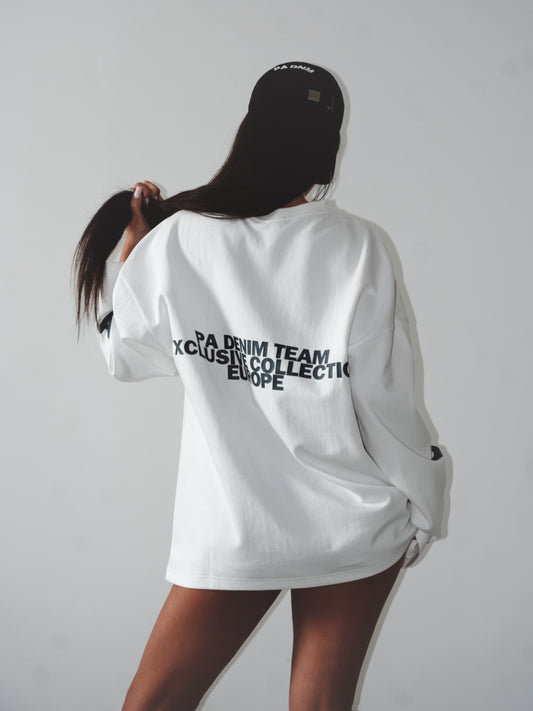 LONG-SLEEVE LOGO SHIRT I WHITE