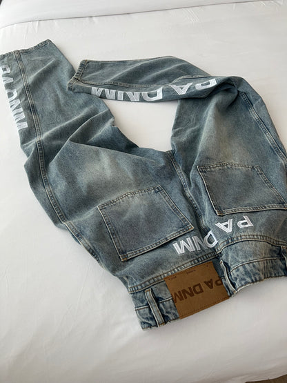 LOGO DENIM PANTS