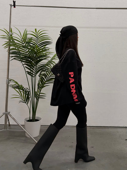 LONG-SLEEVE LOGO SHIRT I BLACK