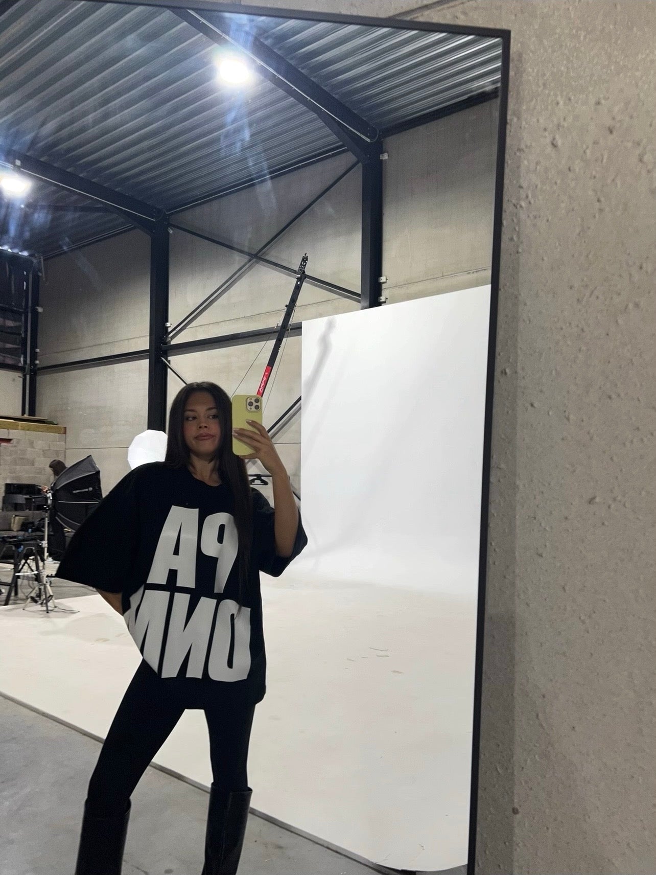 OVERSIZED RAW TEE I BLACK