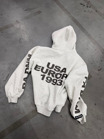 93’ OVERSIZED LOGO HOODIE I VINTAGE GREY