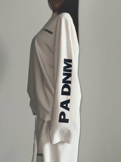 LONG-SLEEVE LOGO SHIRT I WHITE