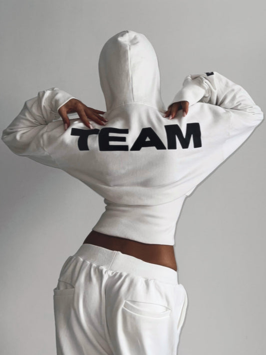 CORSET TEAM HOODIE I WHITE