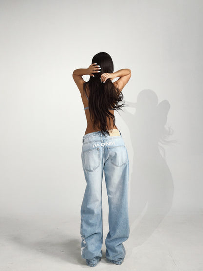 THE LOGO DENIM PANTS I LIGHT BLUE