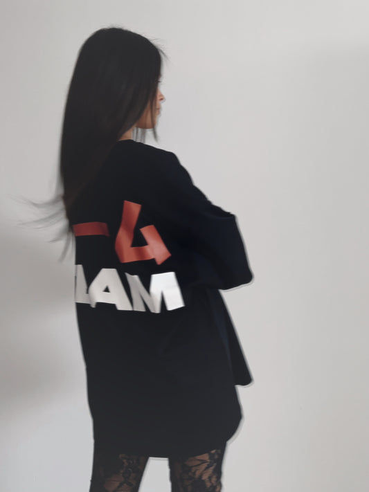 OVERSIZED TEAM TEE I BLACK