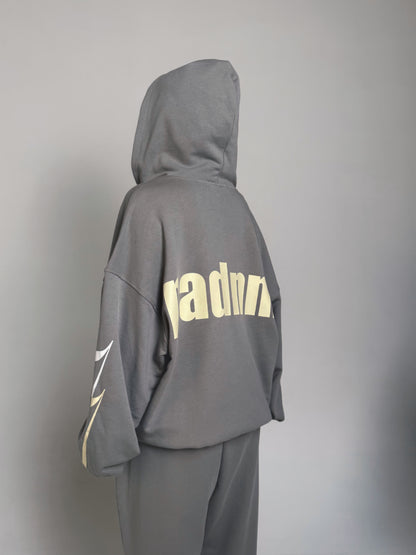 LIGHT GREY FADING SUMMER HOODIE